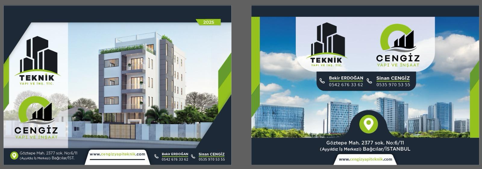 Teknik Yapı ve Cengiz Yapı İnşaat 2025 katalog kapağı